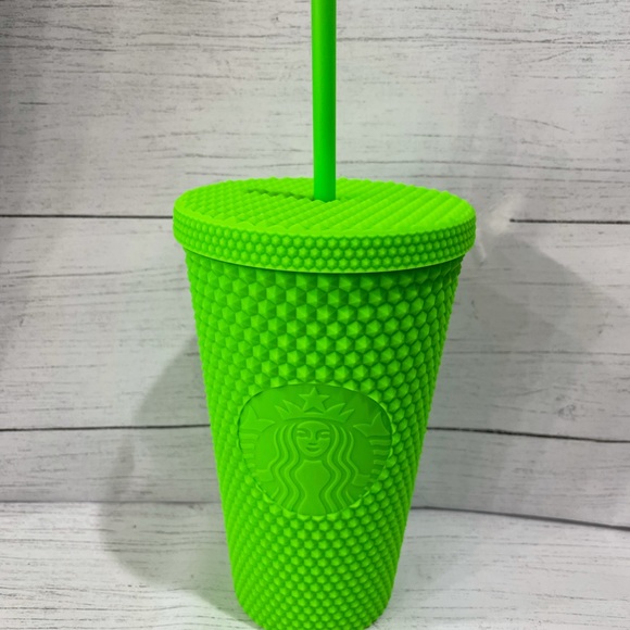 Starbucks Kitchen Starbucks Neon Green Tumbler Poshmark